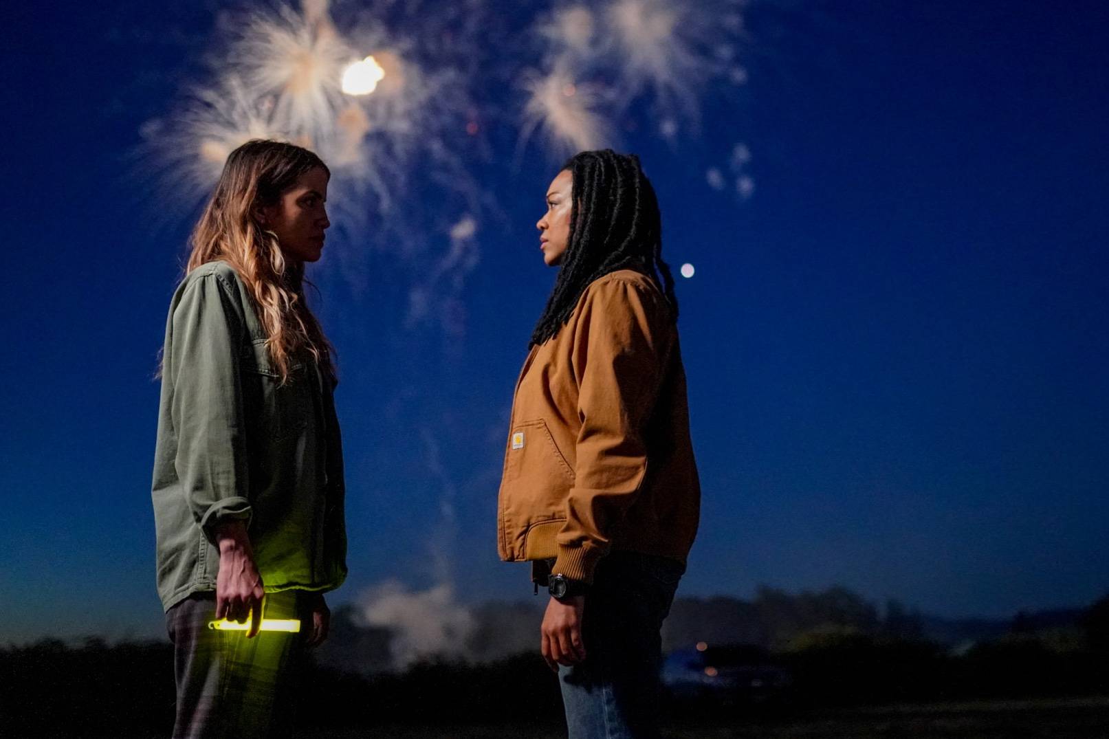 Sonequa Martin-Green and Natalie Morales in MY DEAD FRIEND ZOE | www.mydeadfriendzoemovie.com