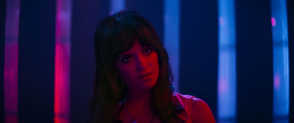 Neon-lit close-up of a woman in Her Private Hell, featured at Fantasia 2026