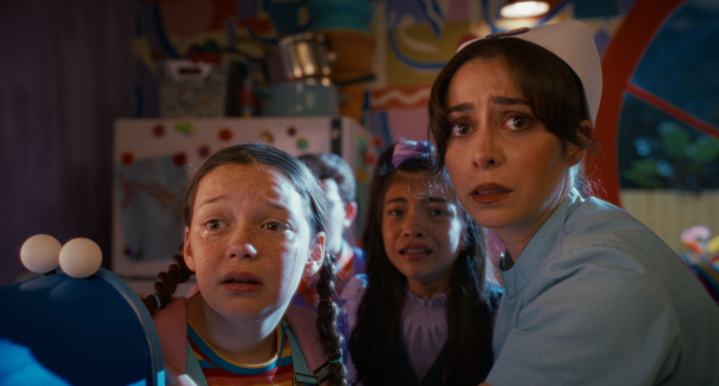 Delaney Quinn, Tristan Borders, Madison Skyy Polan, and Cristin Milioti in Buddy